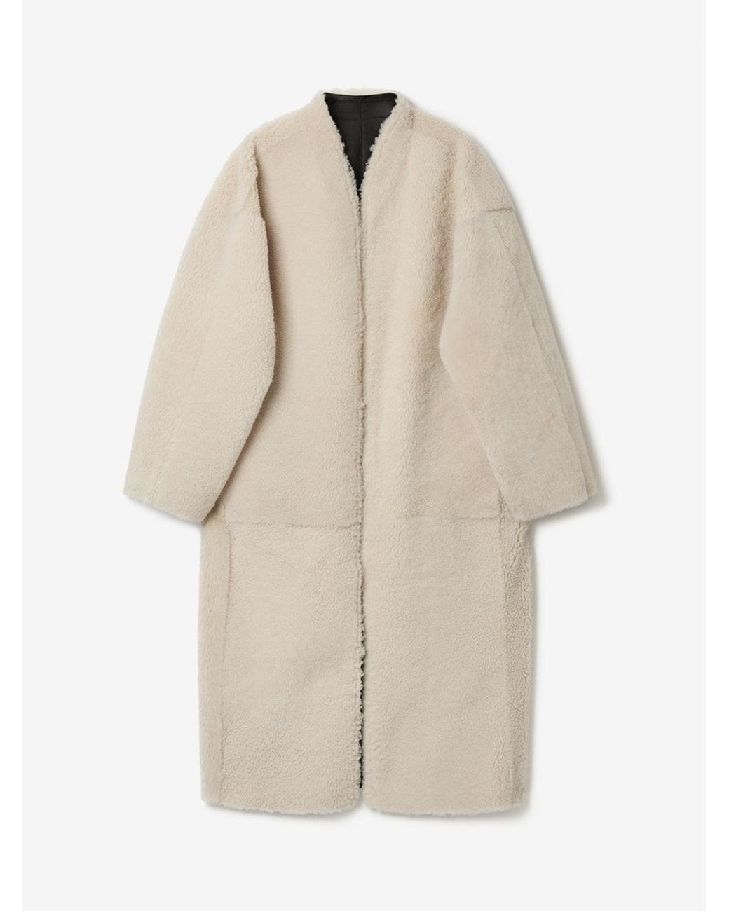 House of Dagmar White Shearling Coat