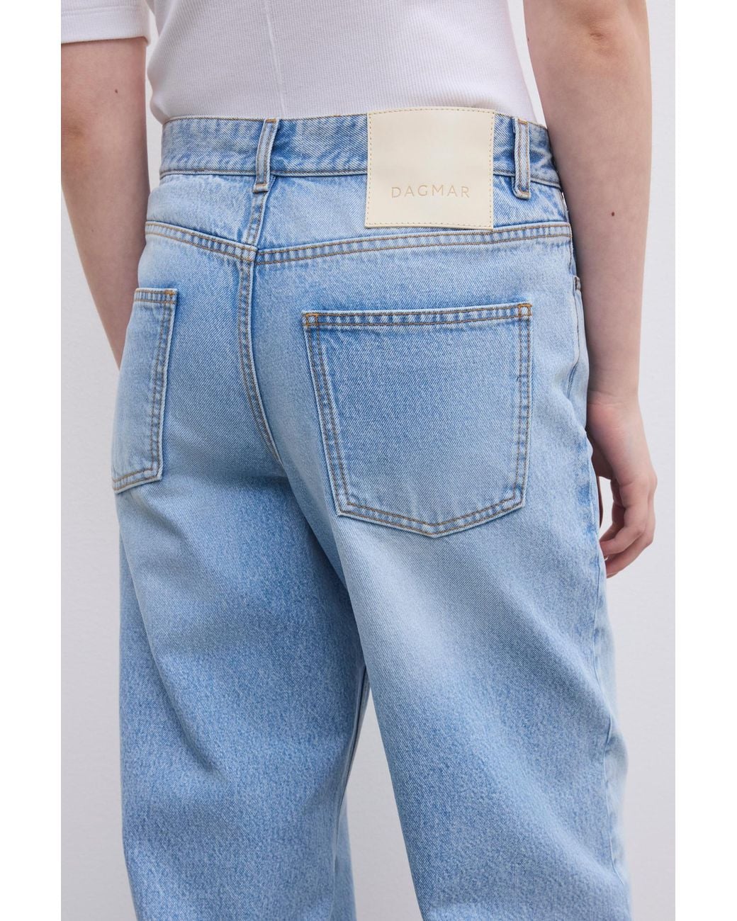 House of Dagmar Blue Baggy Fit Denim