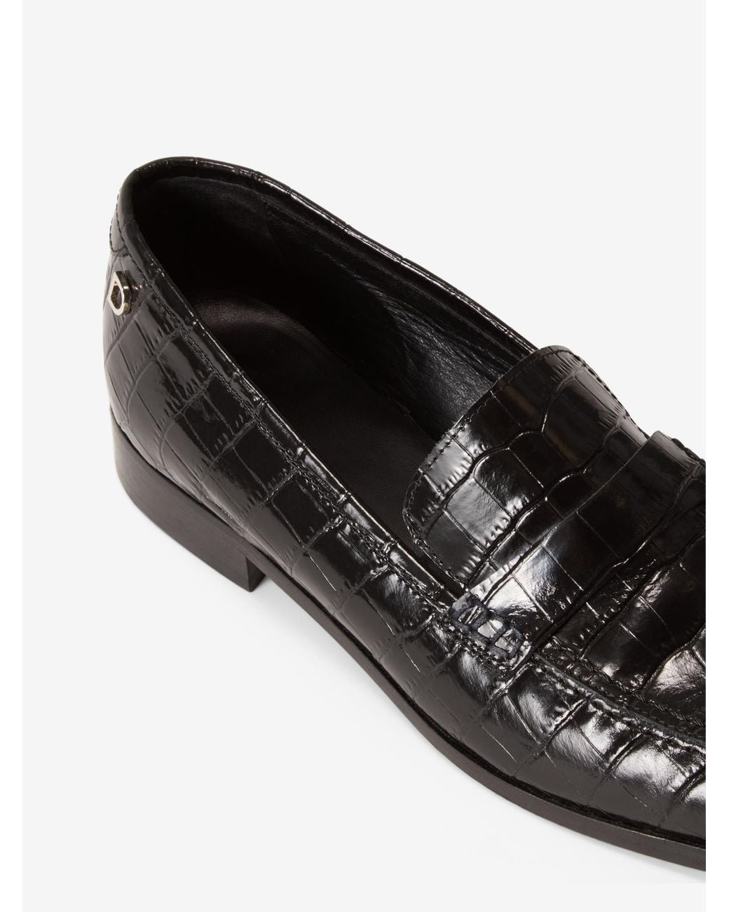 House of Dagmar Black Leather Loafers