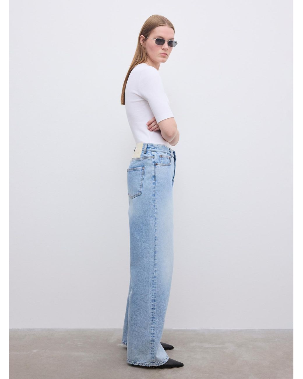 House of Dagmar Blue Baggy Fit Denim
