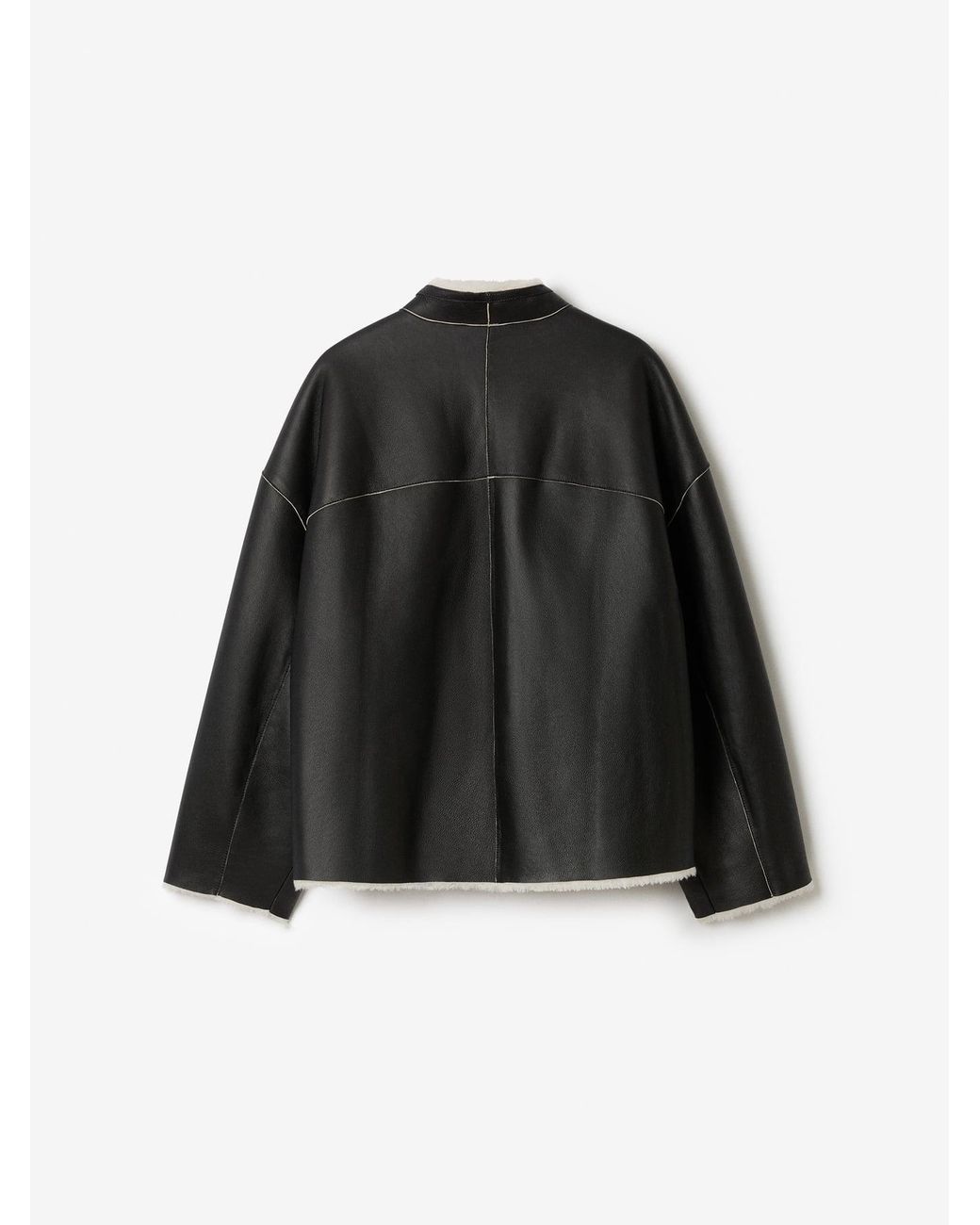 House of Dagmar White Short Shearling Jkt