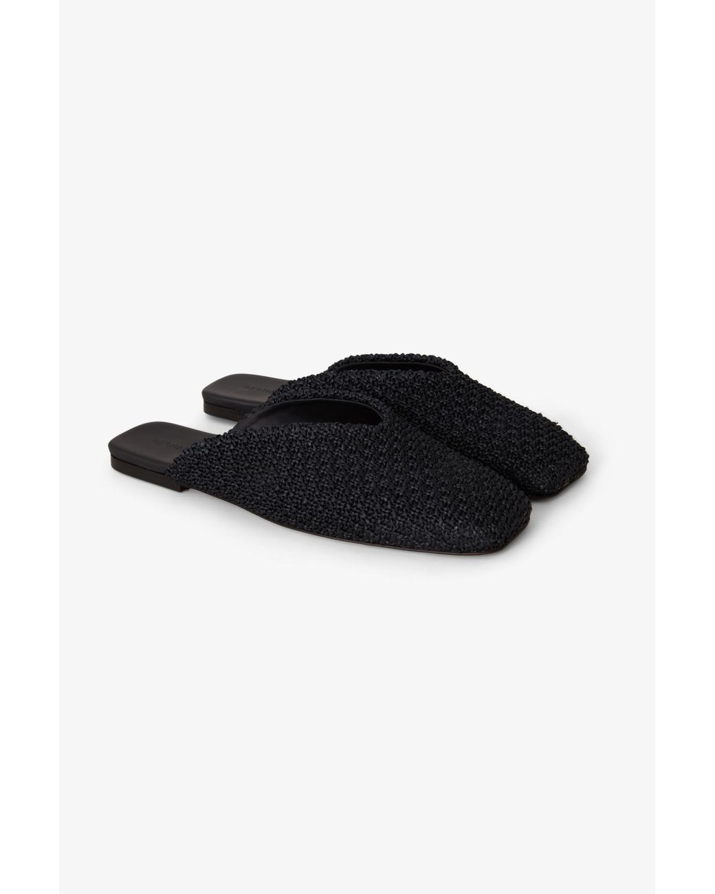 House of Dagmar White Square Toe Slip Ins