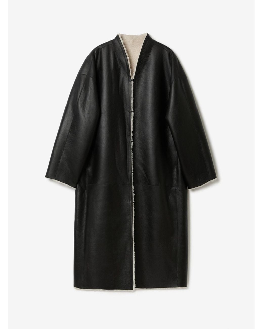House of Dagmar White Shearling Coat