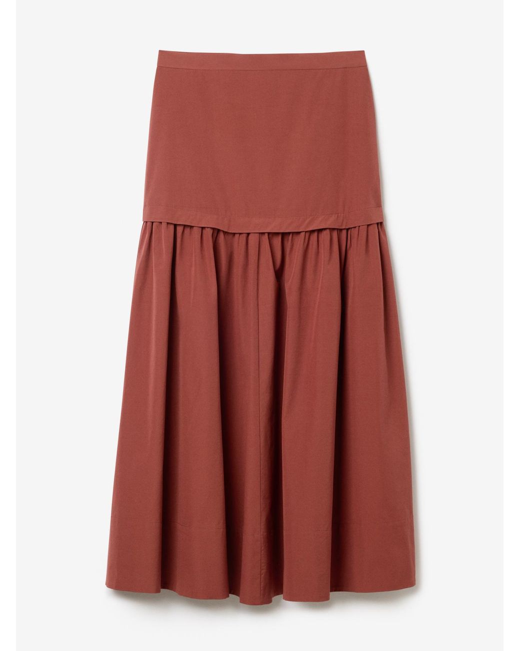 House of Dagmar Red Cotton Maxi Skirt