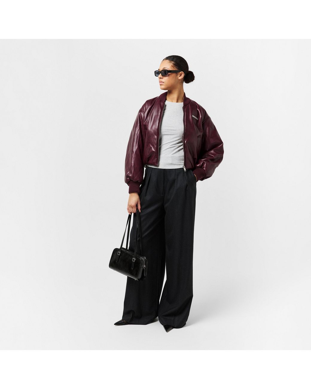WRSTBHVR Purple Worst B Hega Bomber Jacket