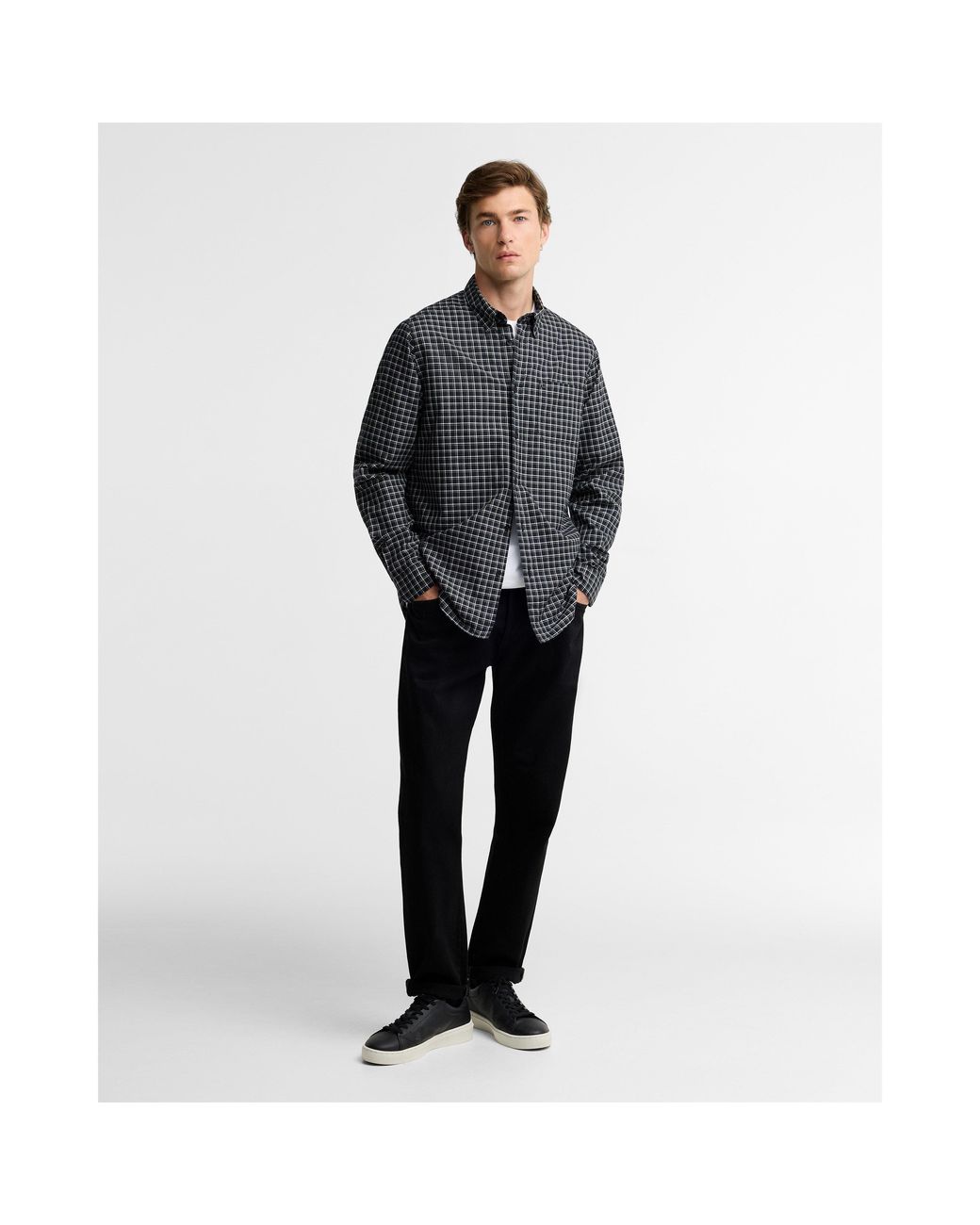 Barbour Gray B.Int Malkin Shirt Sn64 for men