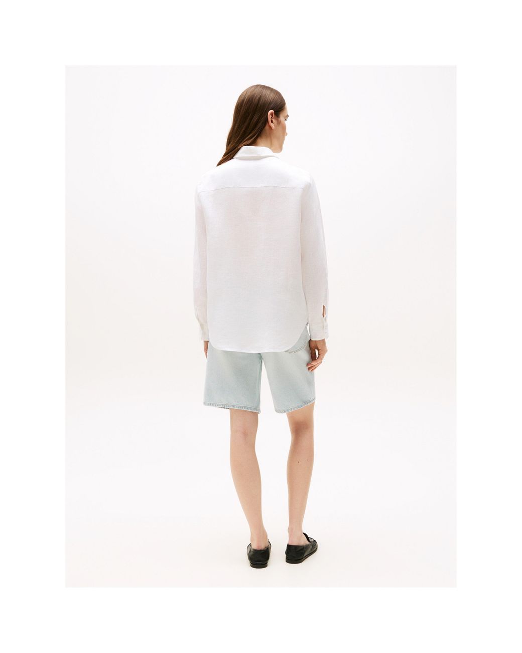 Tommy Hilfiger White Long Sleeve Plain Shirt