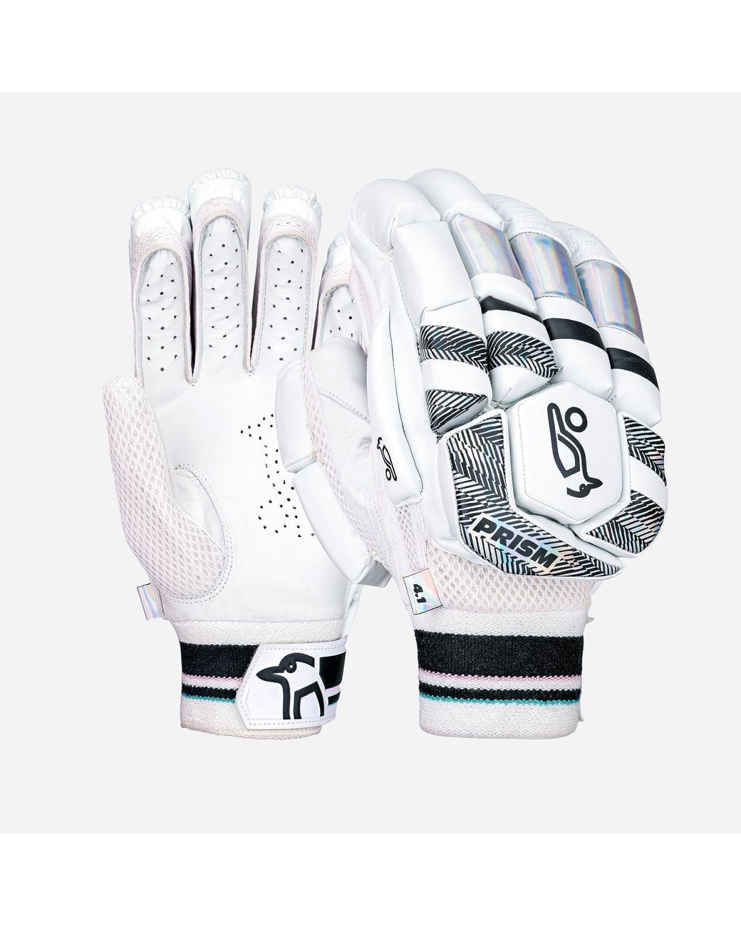 Kookaburra Sport White Kookaburra Prism 4.1 Batting Gloves