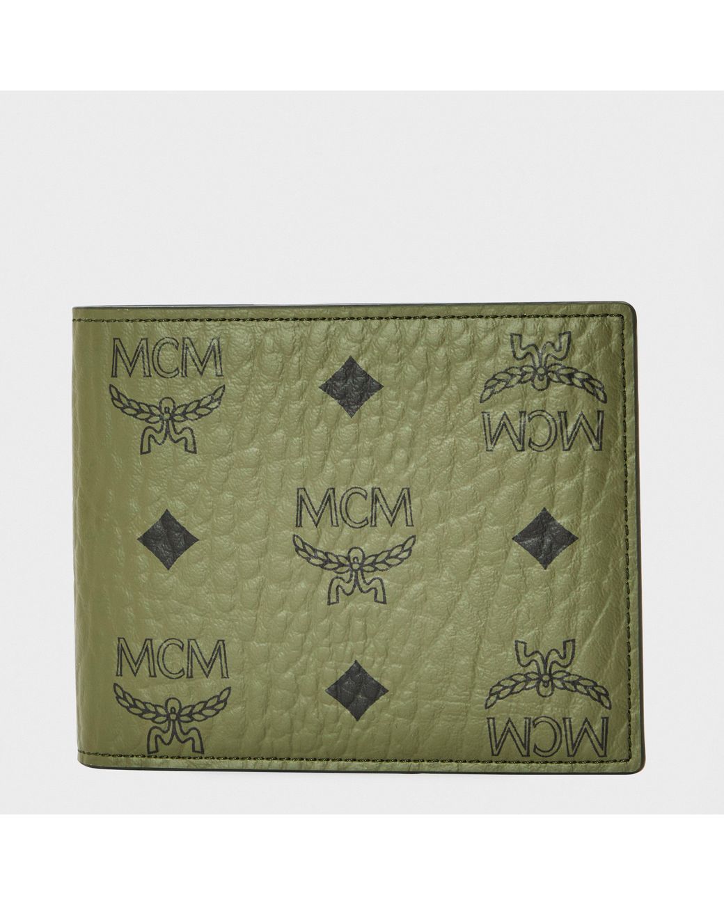 MCM Green Billfold Wallet for men