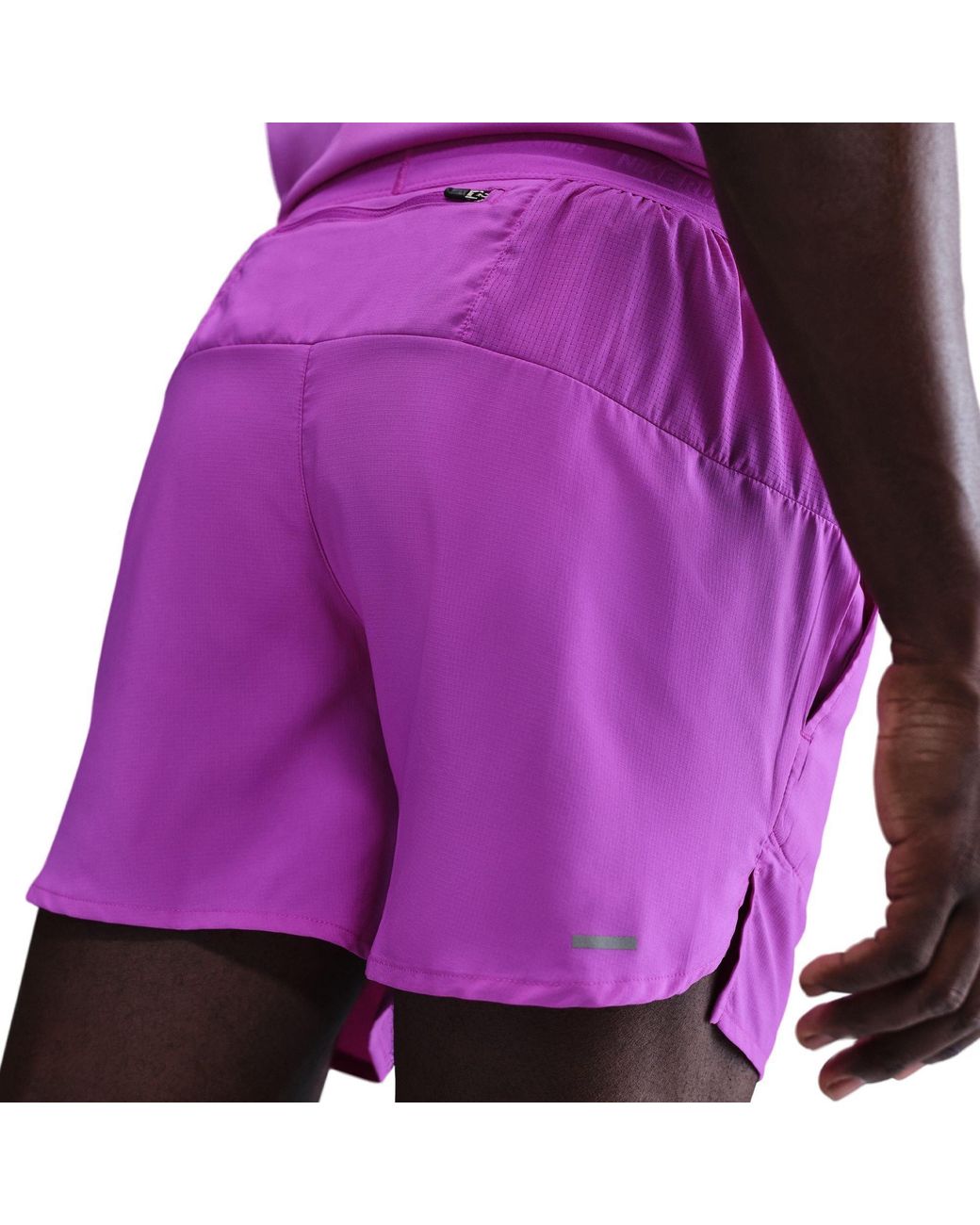 Nike Purple Dri Fit 5 Brief Lined Running Shorts for men
