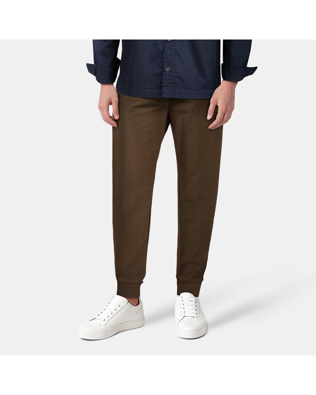 Lyle & Scott Brown Skinny Cuff Sweat Pants for men