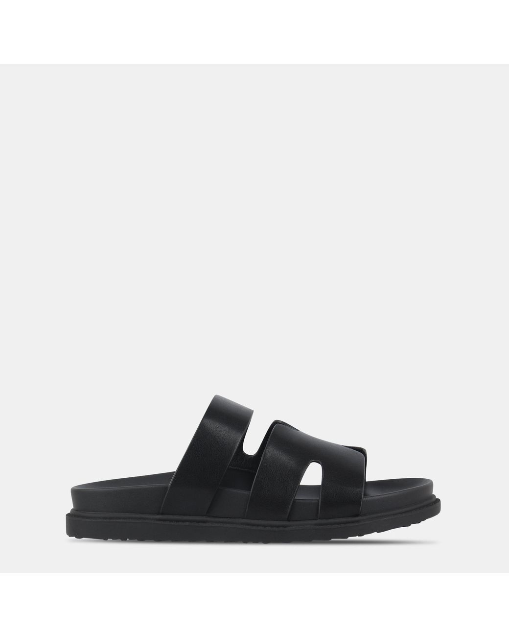 Miso Black Hermes Flat Sandals
