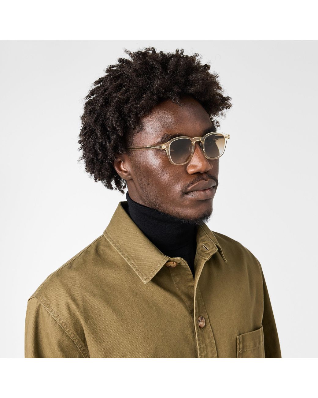 Saint Laurent Natural Sl 549 Rectangle Sunglasses for men
