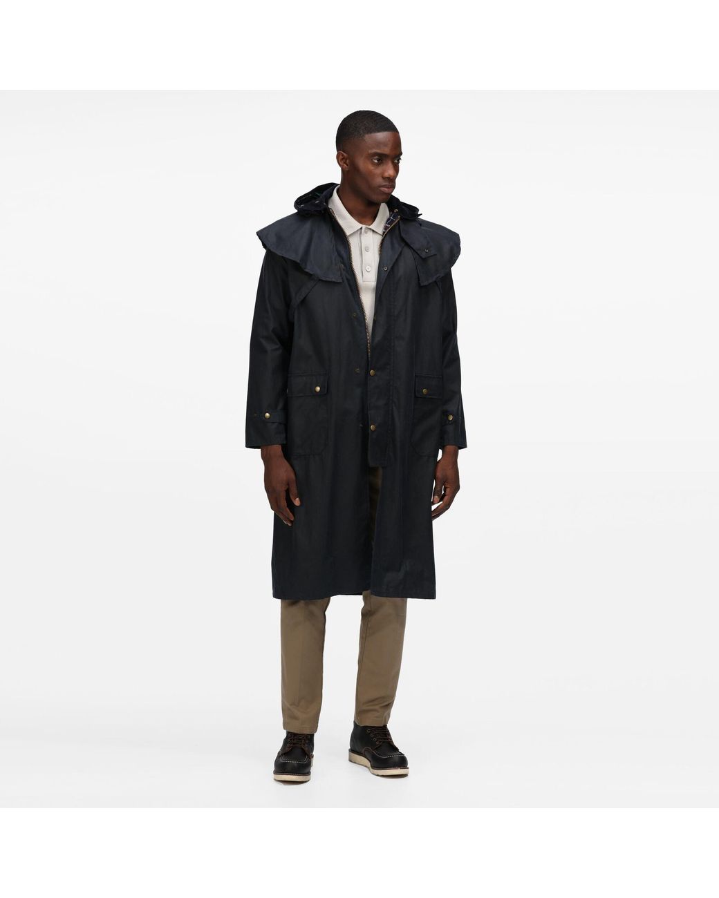 Regatta Black Cranbrook Wax Cotton Riding Quilted Jacket for men