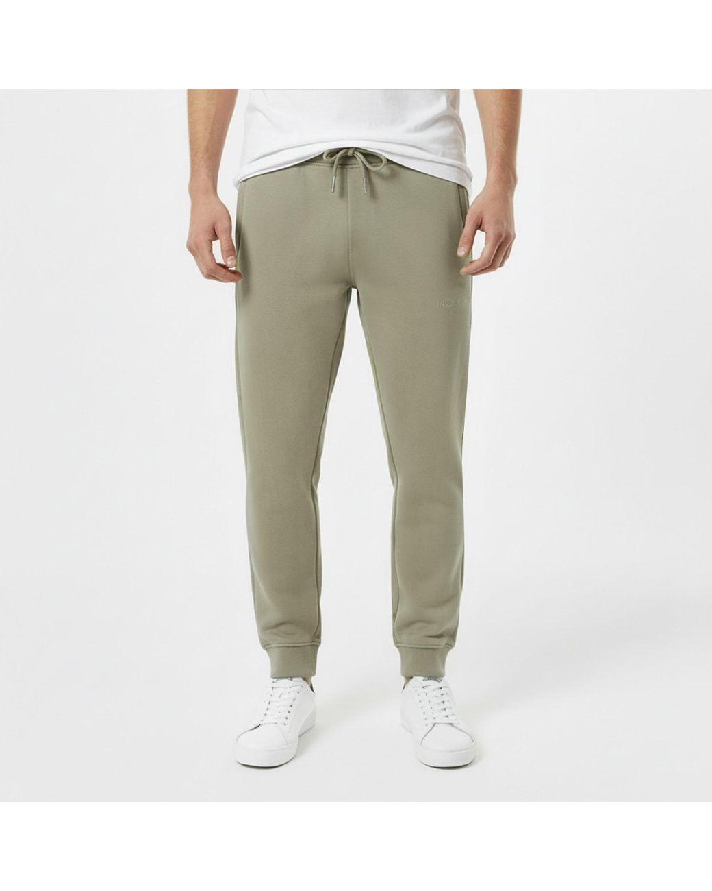 Jack Wills Green Jacquard Logo Joggers for men