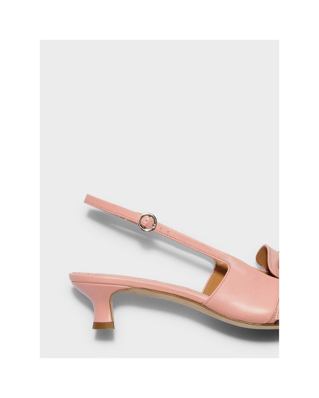 Aeyde Pink Davina Nappa Kitten-Heel Slingbacks