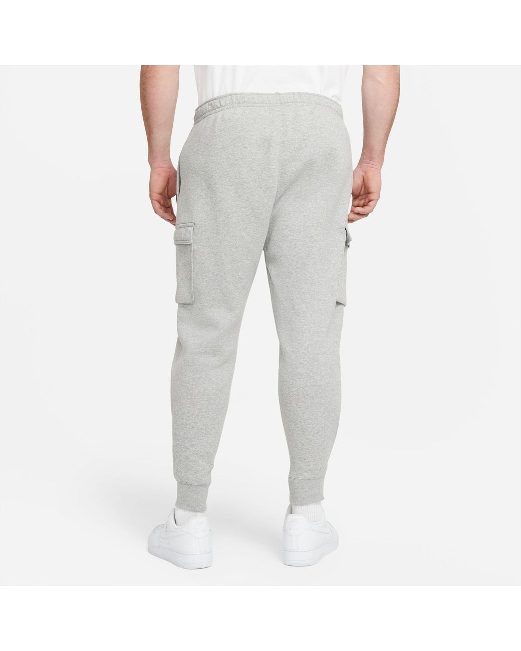 Nike Gray Sportswear Club Fleece Cargo Pants for men
