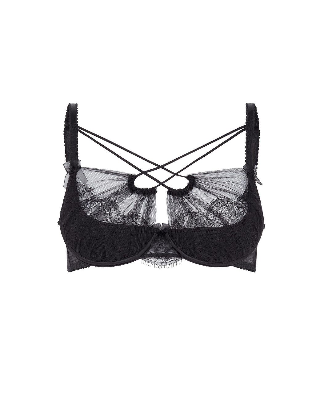 Agent Provocateur Black Halley Plunge Underwired Bra