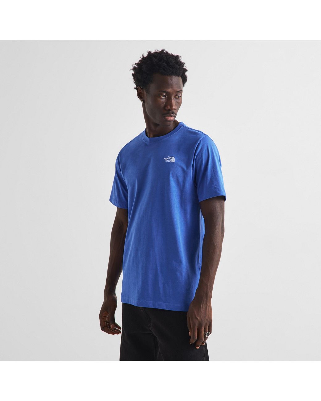 The North Face Blue Regular Fit Simple Dome T-Shirt for men