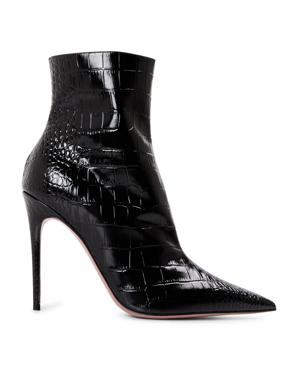 Paris Texas Black Vera 105 Leather Heeled Ankle Boots