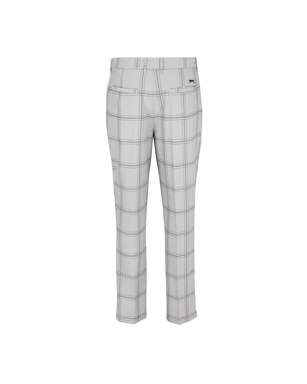 Slazenger 1881 Gray Check Golf Trousers for men