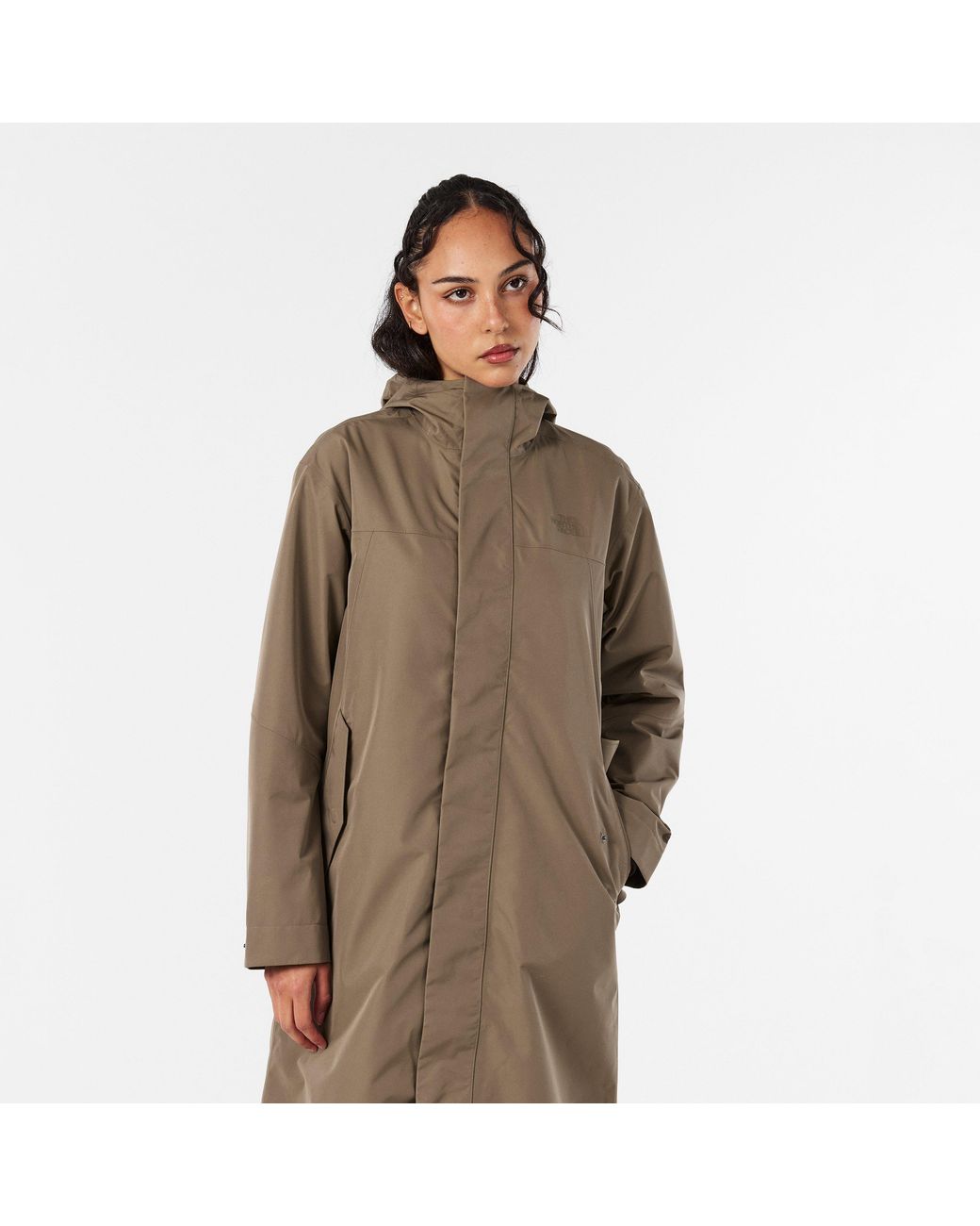 The North Face Brown Nukabira Rain Shell Parka