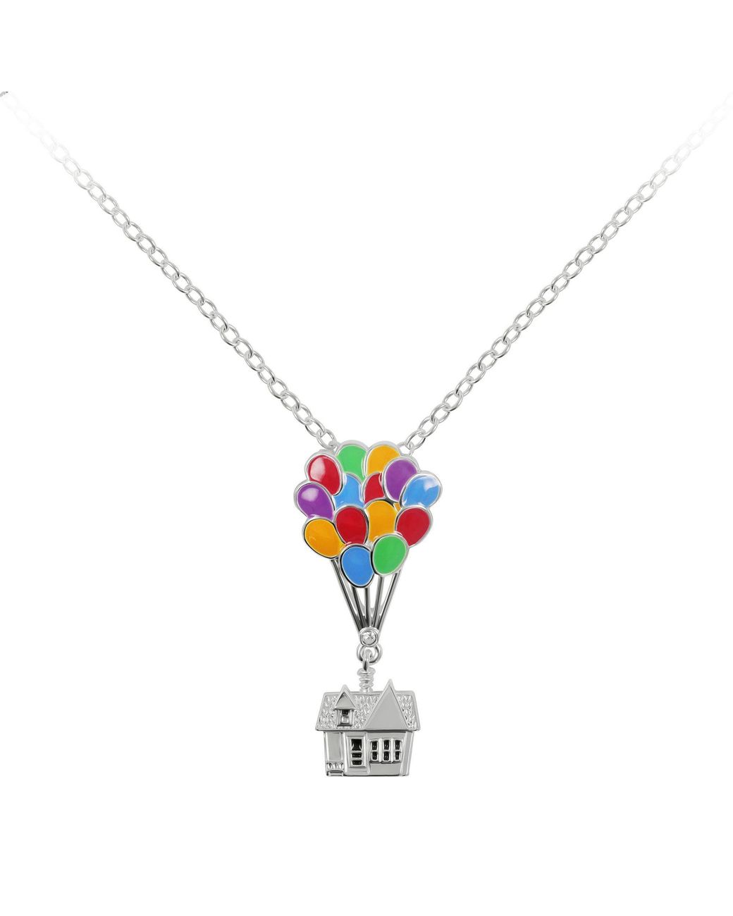 Disney Metallic Pixar Up Balloon House Necklace