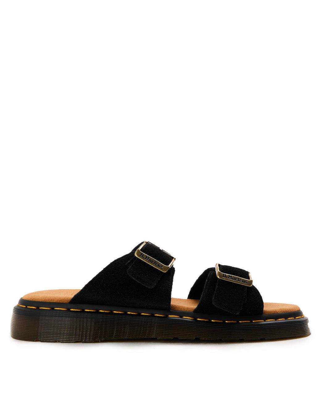Dr. Martens Black Josef Suede Slide for men