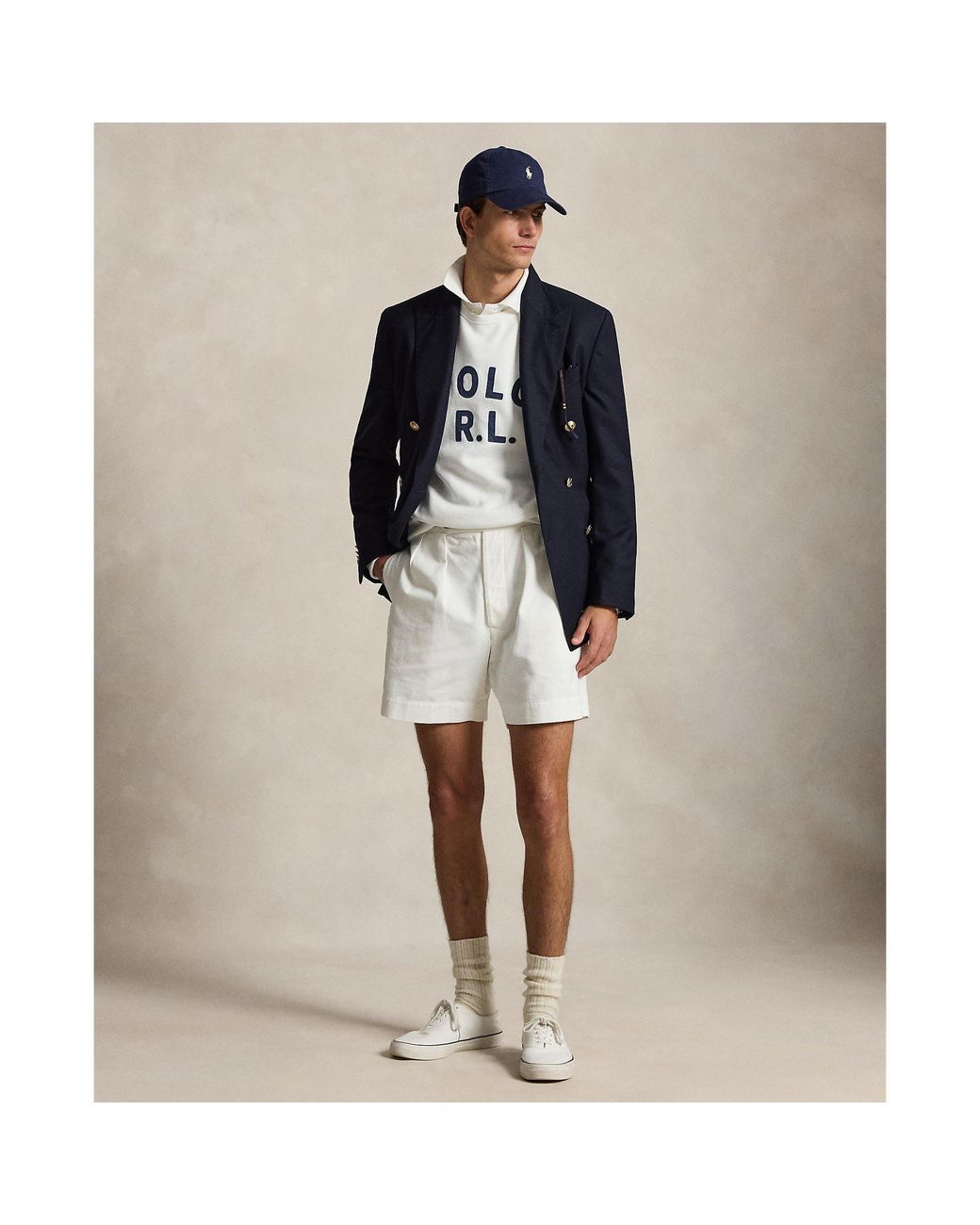 Polo Ralph Lauren White Crew Sweatshirt for men