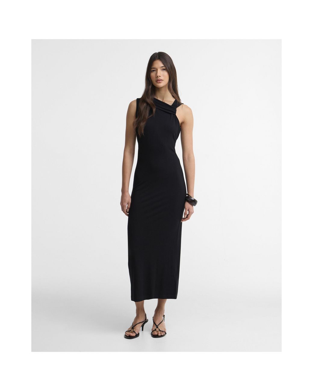 Barbour Black Long Maxi Dress