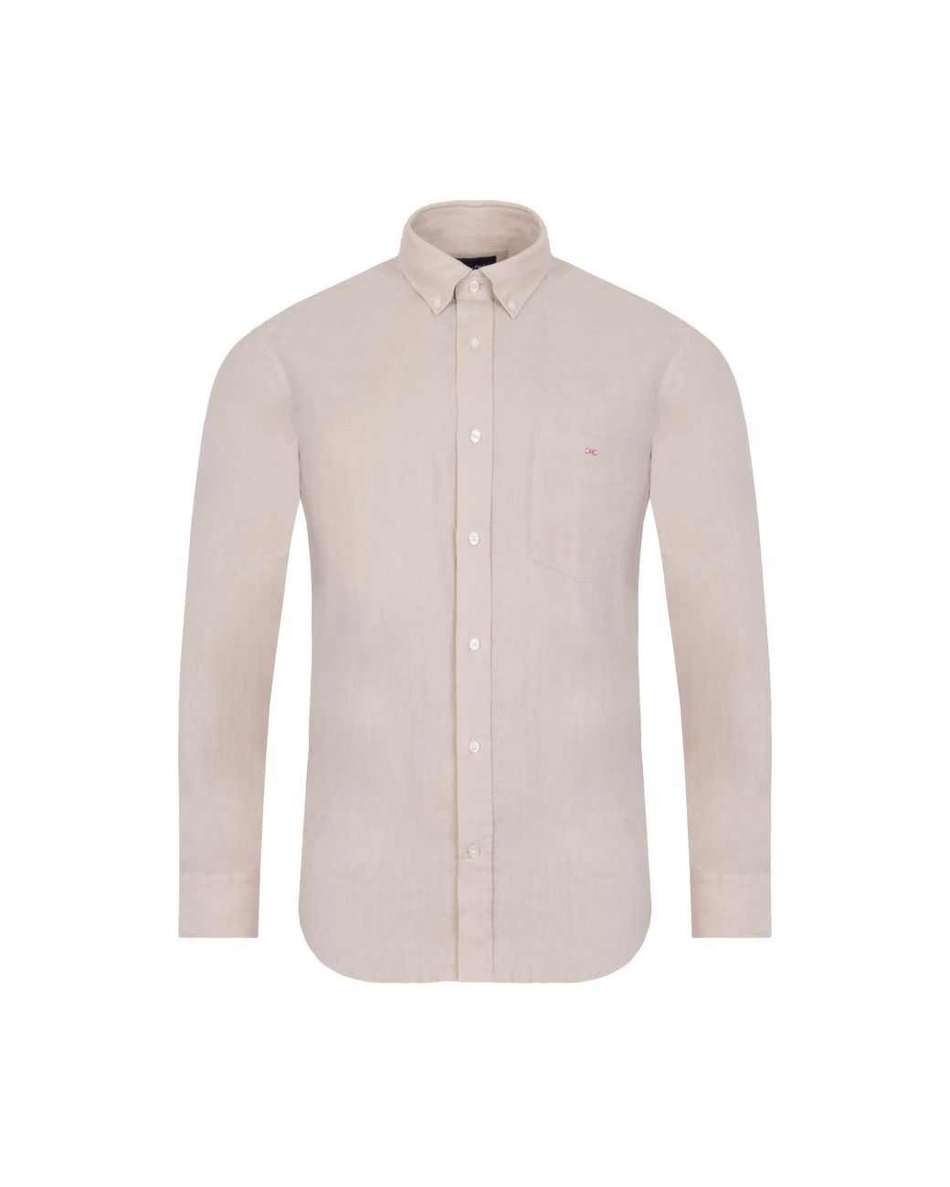 Eden Park White Plain Linen Shirt for men