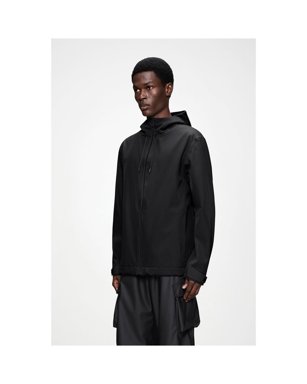 Rains Black Suva Softshell Waterproof Jacket