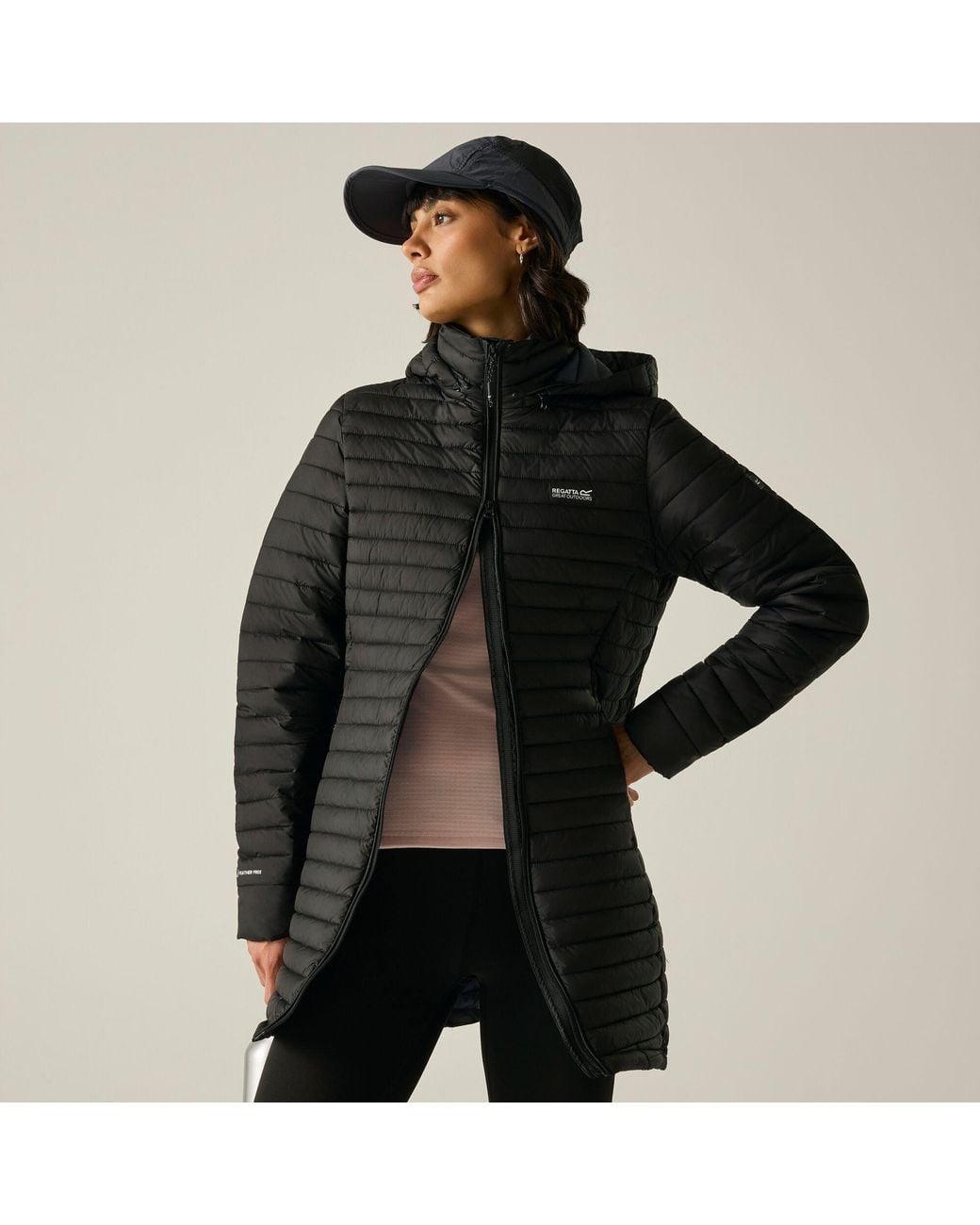 Regatta Black Selenar Longline Insulated Jacket