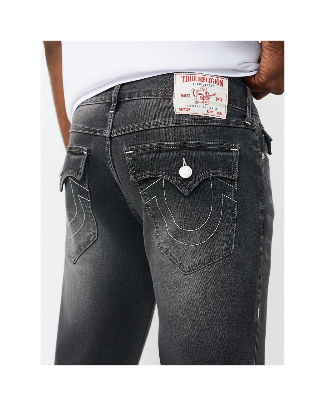 True Religion Blue Straight Leg Jeans for men