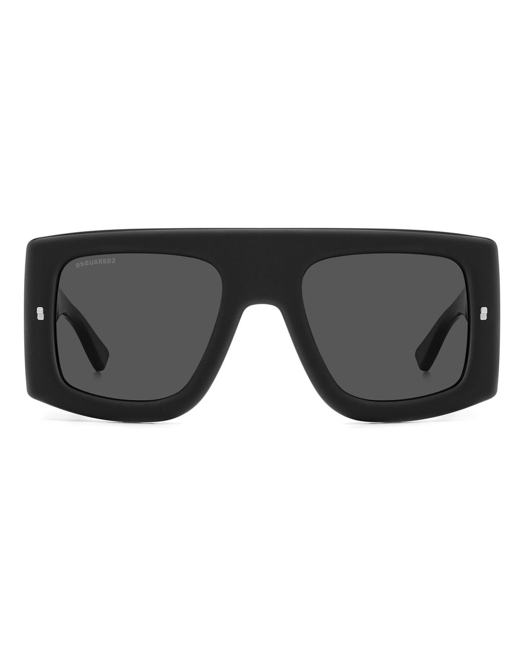 DSquared² Black Rec Flat Top Sunglasses for men