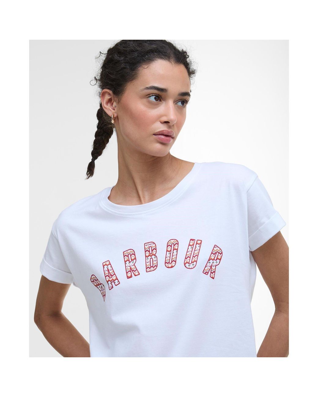 Barbour White Kingsford T-Shirt