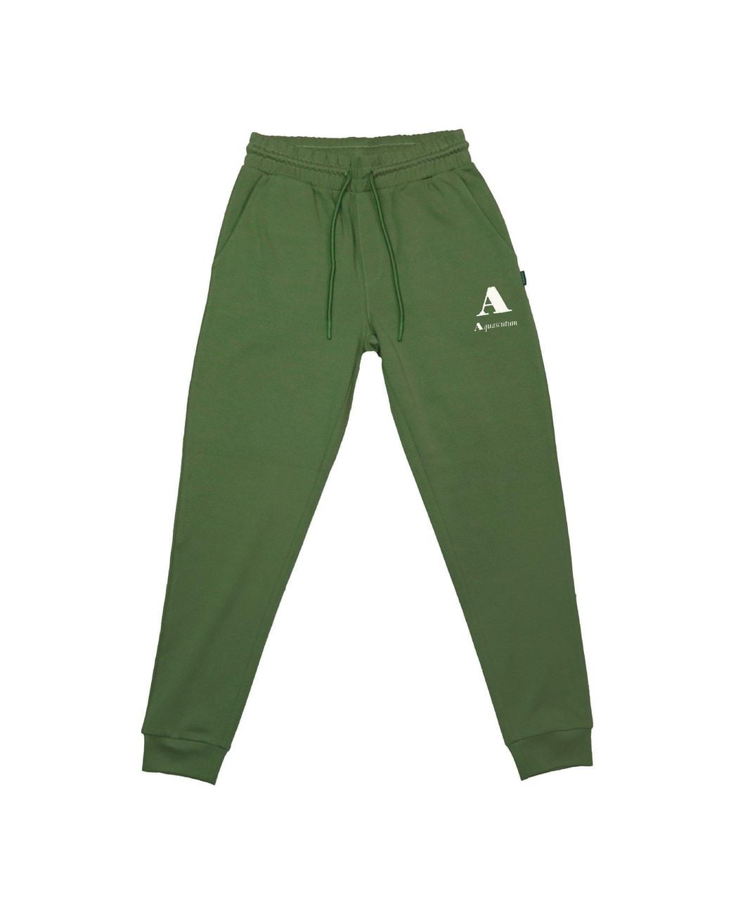 Aquascutum Green Closed Hem Fleece Joggers for men