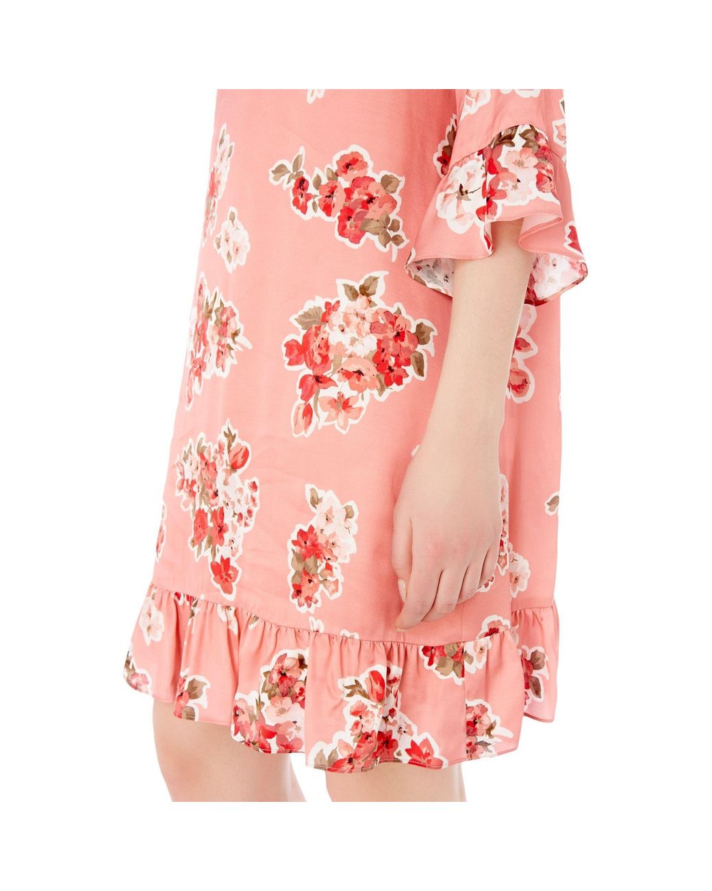 iBlues Pink Vargas Printed Shift Dress