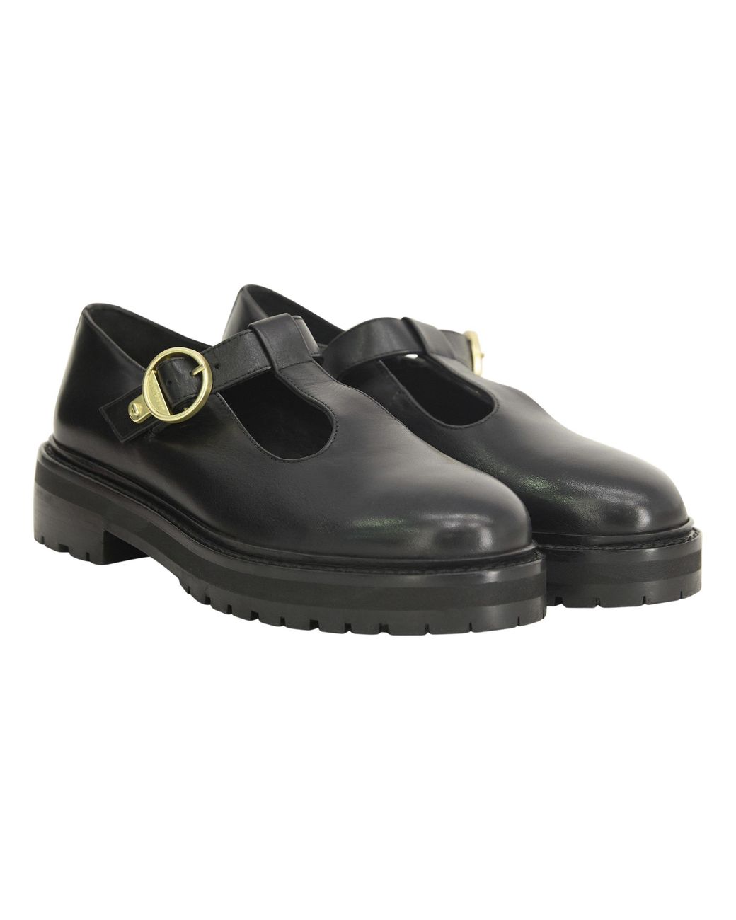 Barbour Black Ryton Leather Mary Janes