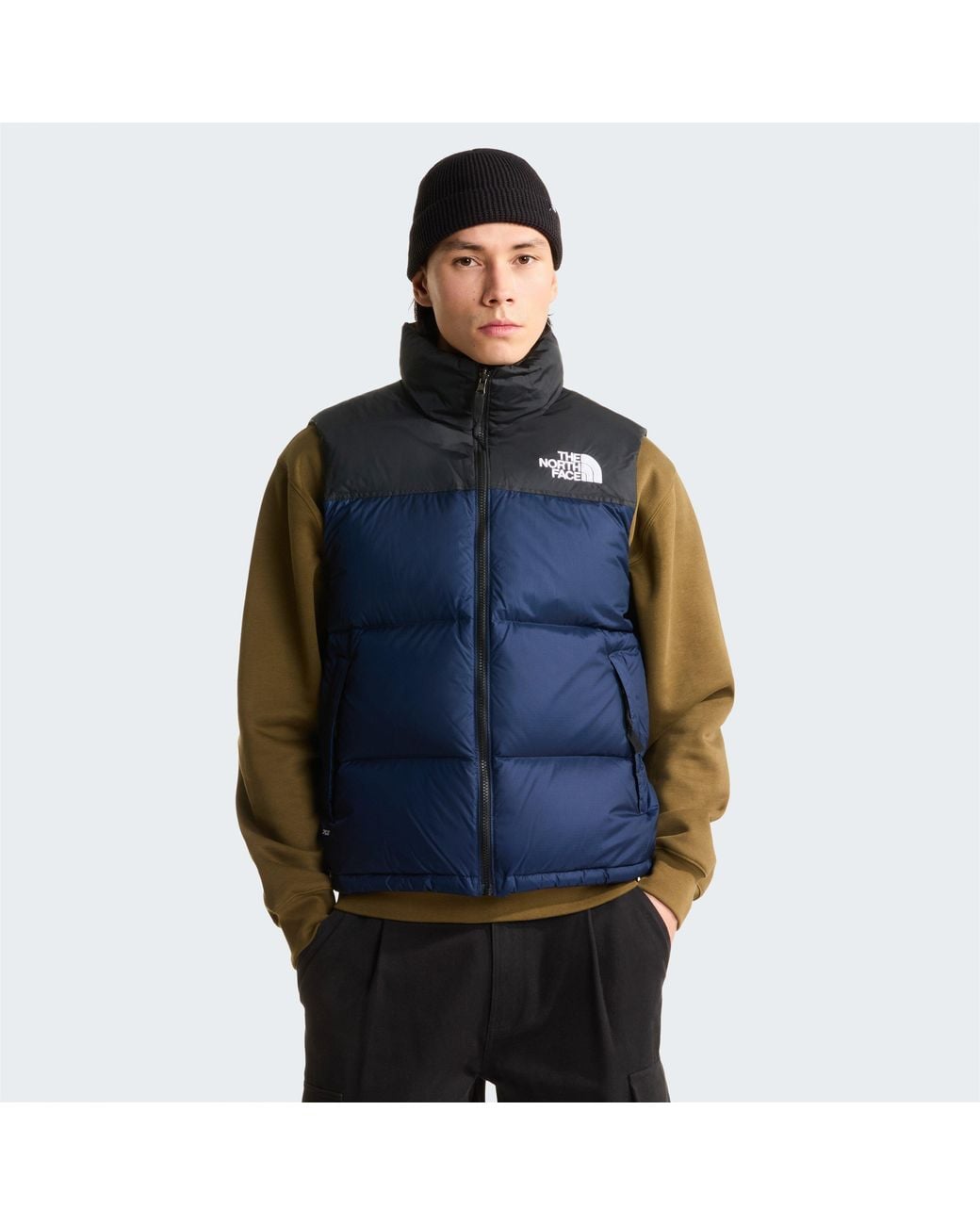 The North Face Blue 1996 Retro Nuptse 700-Fill Down Water Resistant Recycled Gilet for men