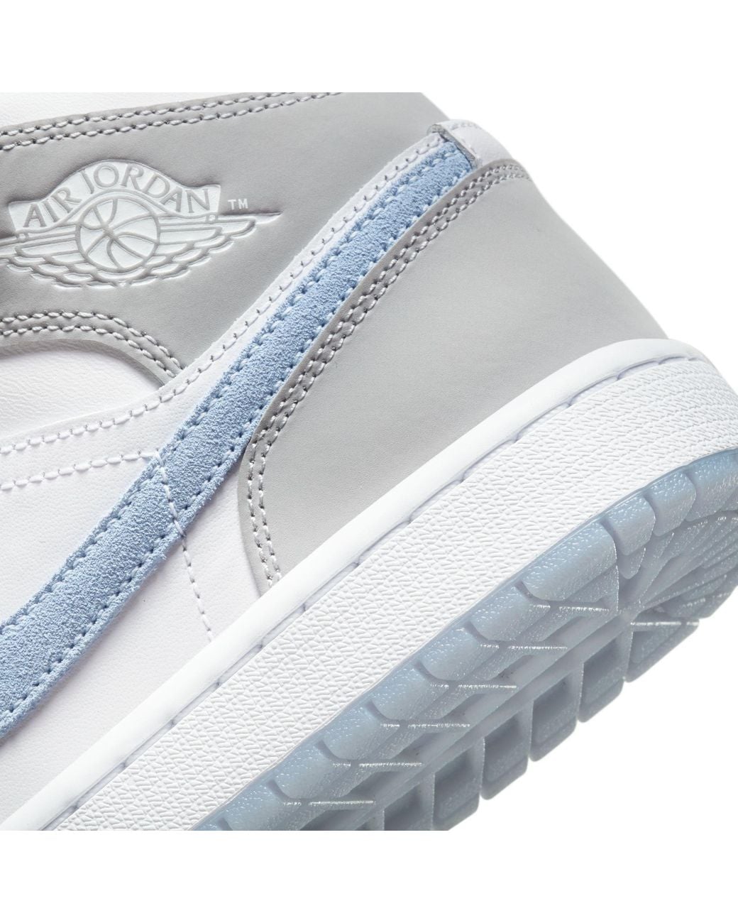 Nike White Jordan 1 Mid Ld64