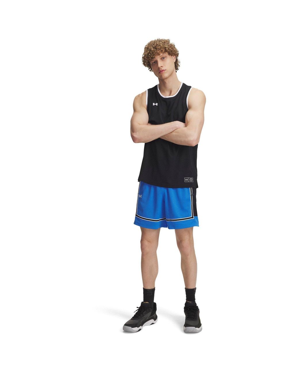 Under Armour Blue Ua Baseline Pro Mesh Short Gym for men
