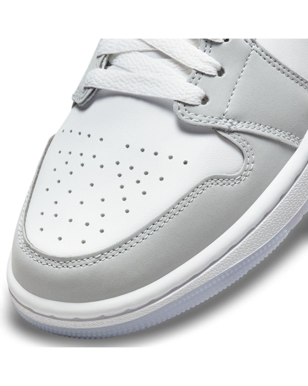 Nike White Jordan 1 Mid Ld64