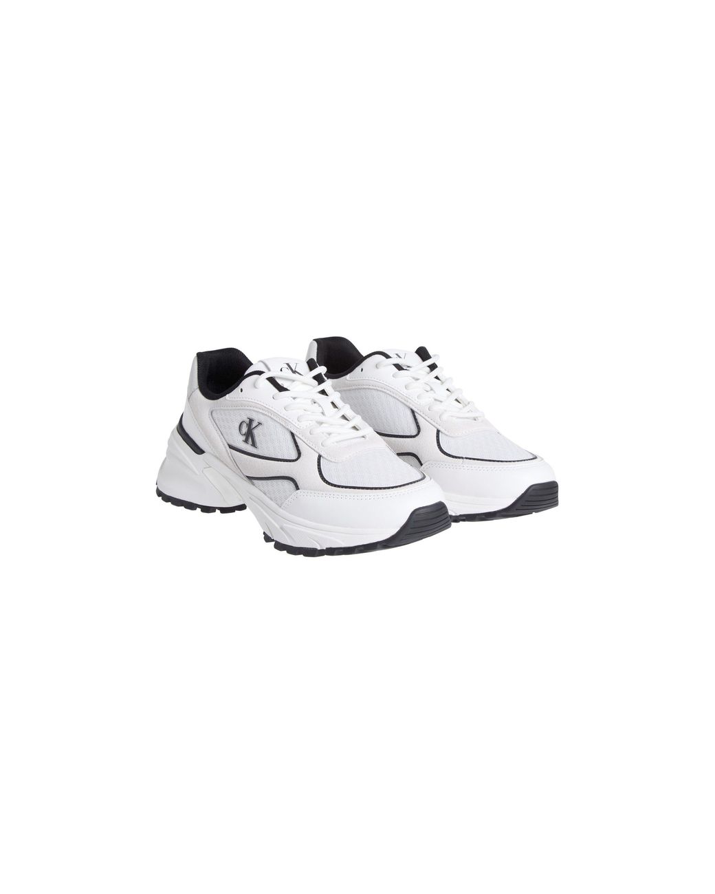 Calvin Klein White Hike Runner Chunky Trainers
