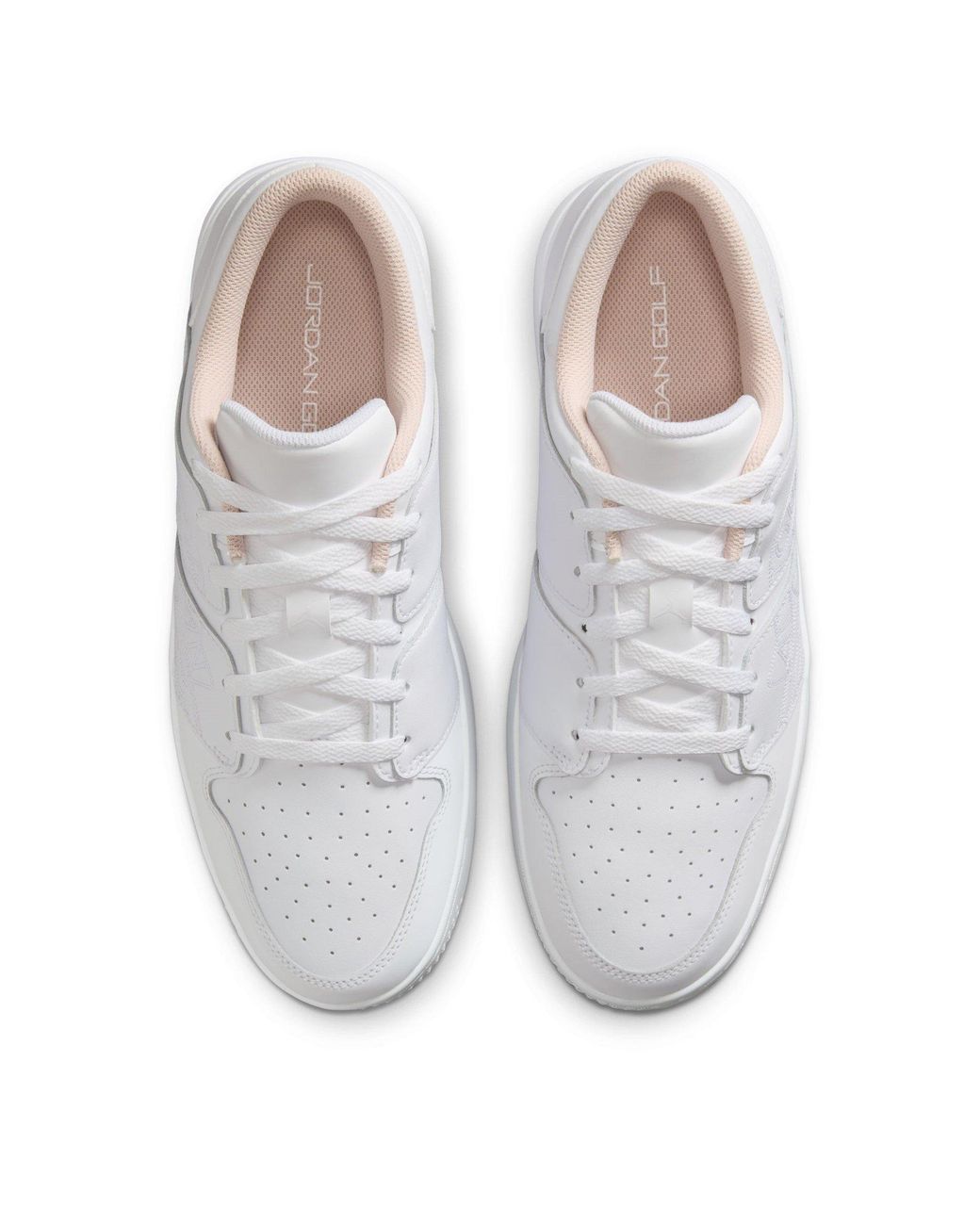 Nike White Nike Jordan Retro 1 G Golf Shoes for men