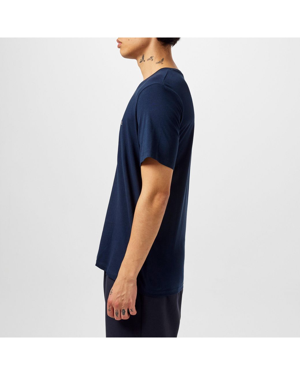 Boss Blue Bodywear Mix & Match Premium Cotton T-Shirt With Logo Detail for men