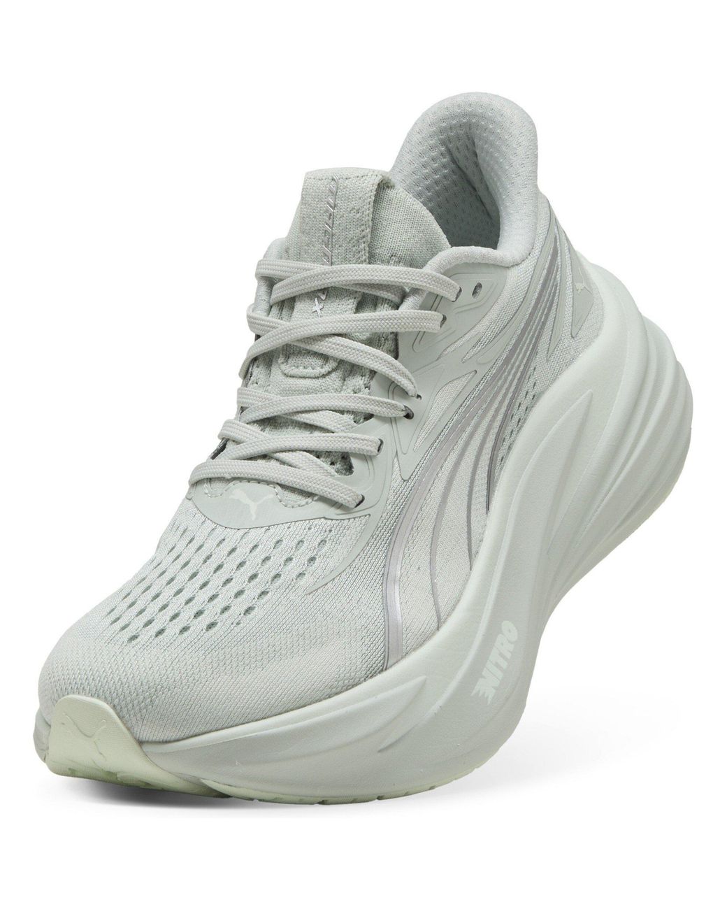 PUMA White Magmax Nitro 2 Road Running Shoes
