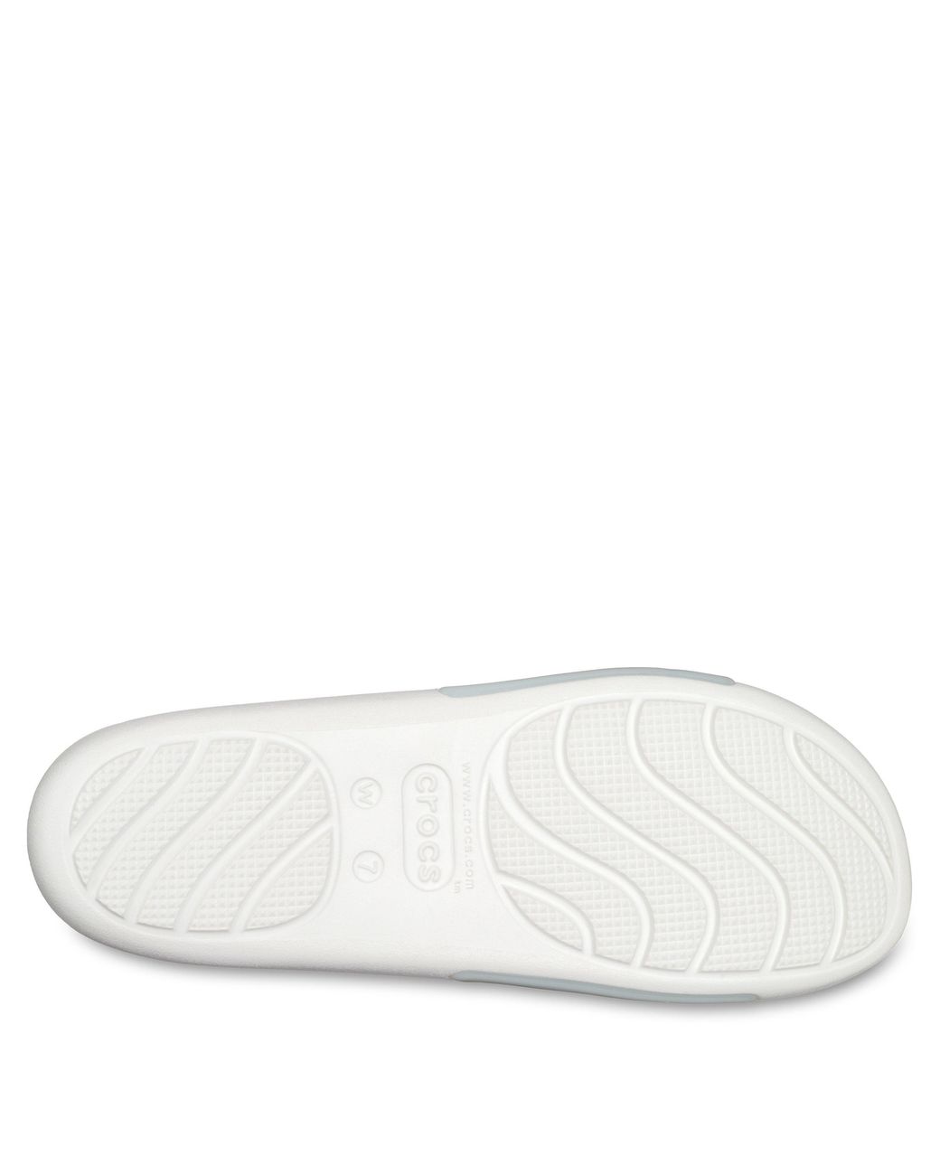 CROCSTM White Glossy Slides Sandals