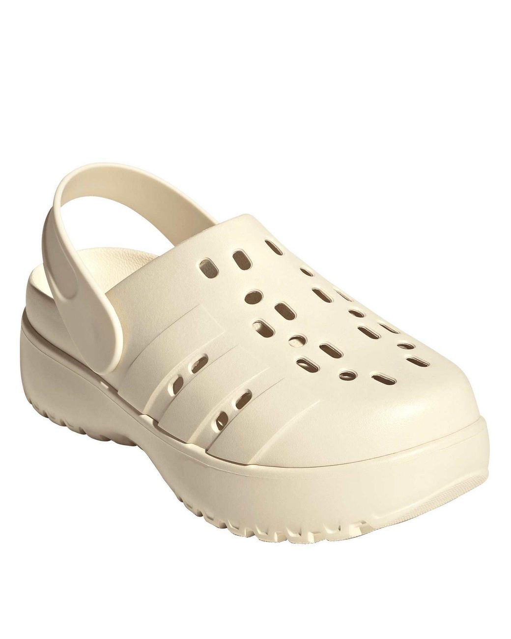 Adidas Natural Adilette Platform Clog