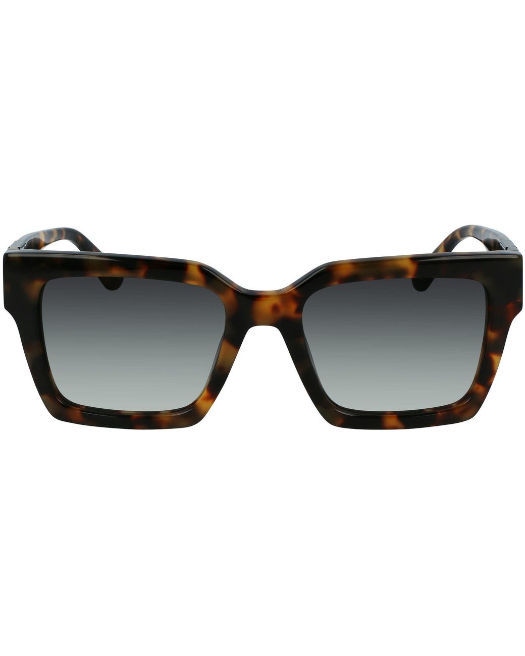 Karl Lagerfeld Black Modified Rectangle Sunglasses